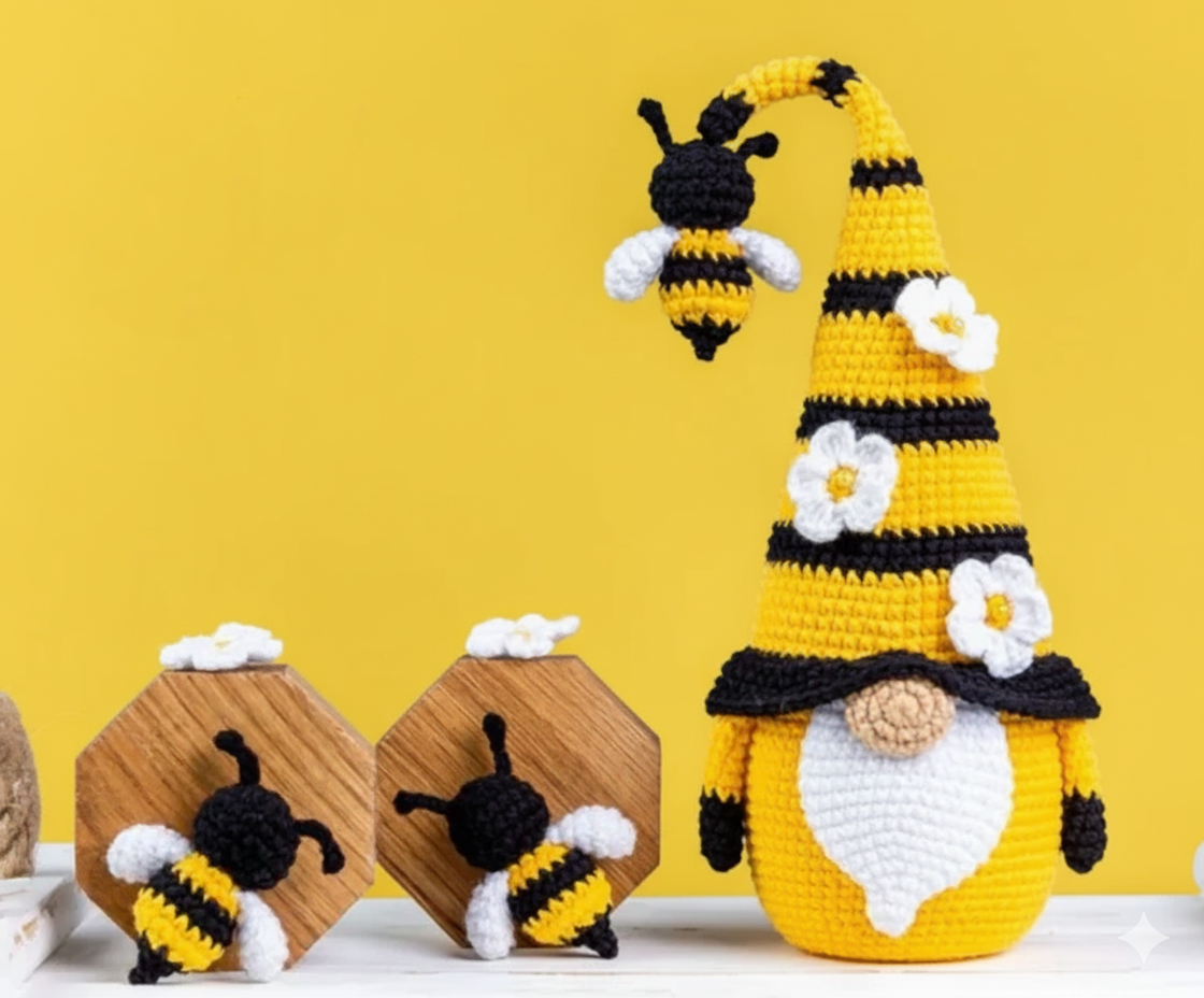 Crochet Patterns Gnome with Bee