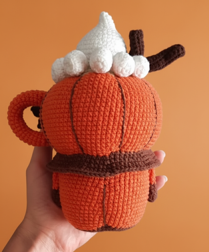 Gnome Pumpkin Spice Latte Crochet Pattern and Tutorial Videos