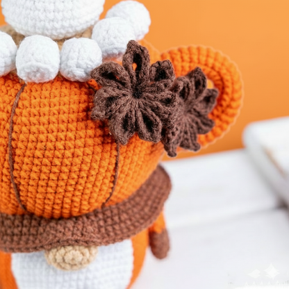 Gnome Pumpkin Spice Latte Crochet Pattern and Tutorial Videos
